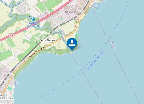 Map of Plage du Boiron