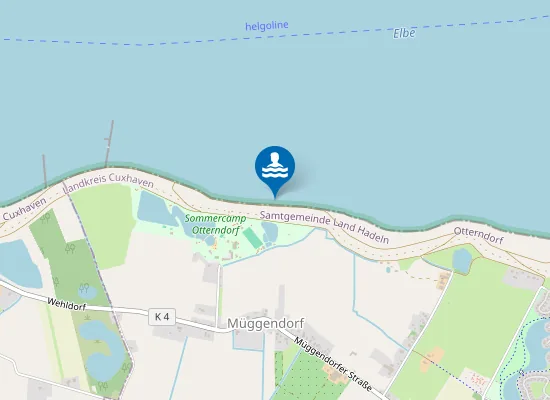 Map of NORDSEEBAD OTTERNDORF STRANDBAD