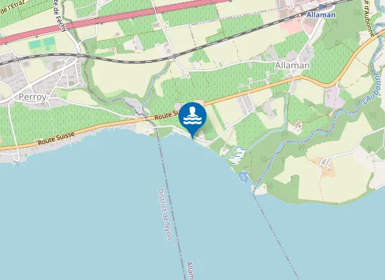 Map of Plage d'Allaman