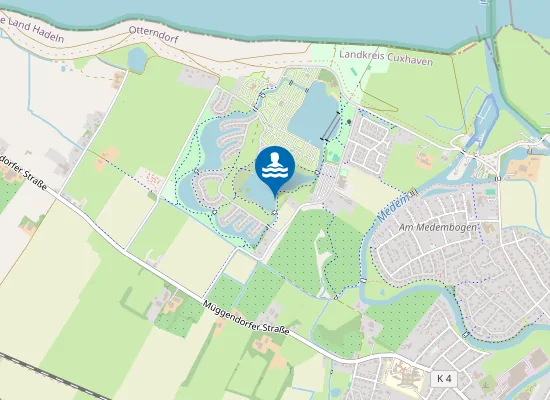 Map of NORDSEEBAD OTTERNDORF SUEDSEE