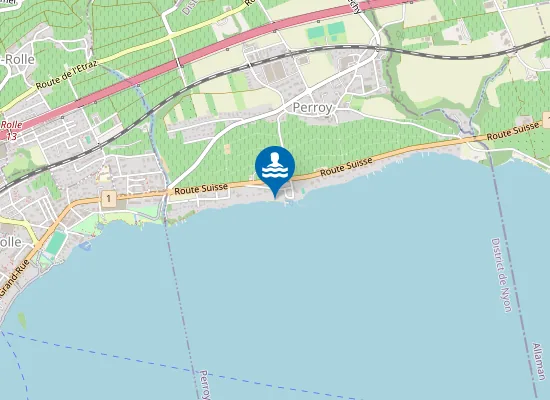 Map of Plage de Perroy