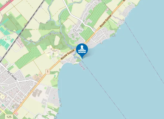 Map of Plage de La Dullive