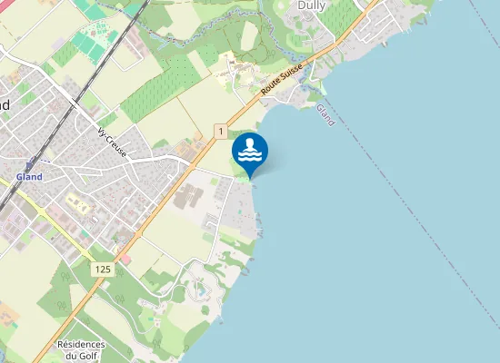 Map of Plage de la Falaise