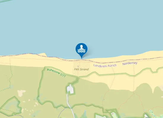 Map of NORDSEESTRAND OASE NORDERNEY