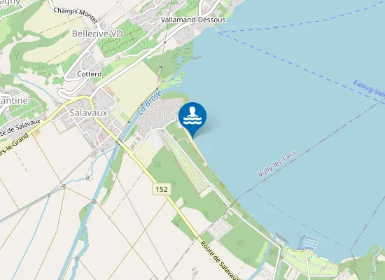 Map of Salavaux Plage