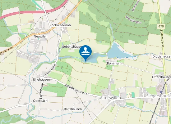 Map of Badeplatz Bommerweiher