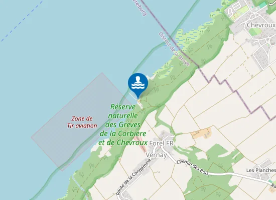 Map of Plage de Forel