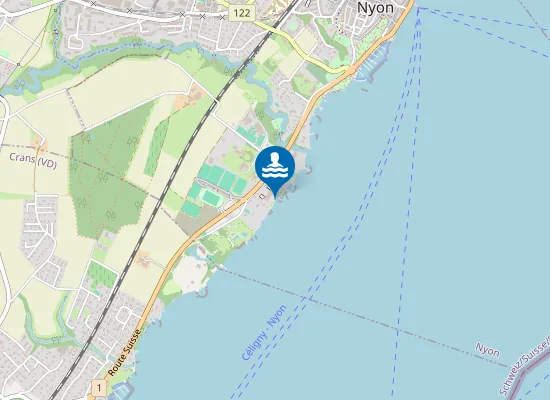 Map of Plage de la Falaise