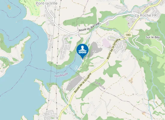 Map of Plage de la Roche