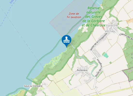 Map of Plage d'Autavaux