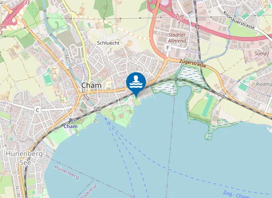 Map of Strandbad Cham