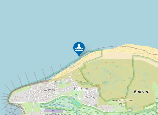 Map of NORDSEESTRAND BALTRUM