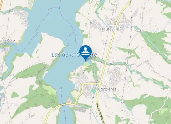 Map of Plage de Corbières