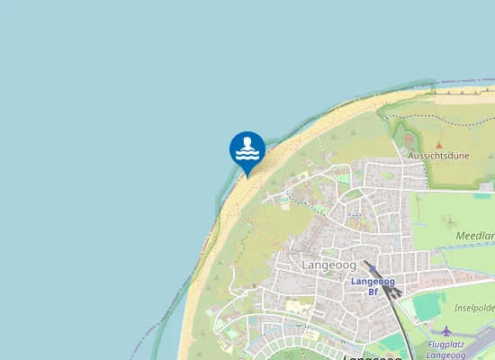 Map of NORDSEESTRAND HAUPTBAD I LANGEOOG