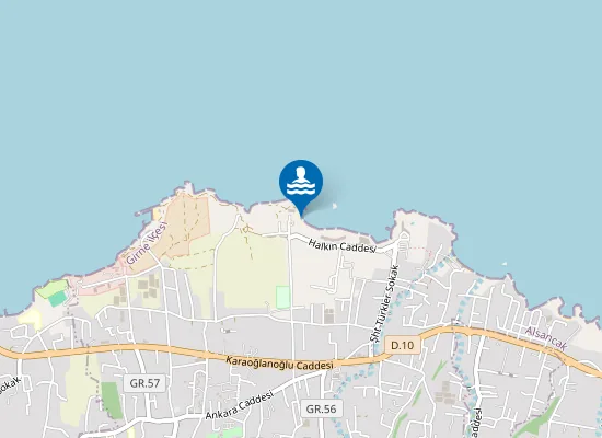 Map of Municipality of Alsancak Beach