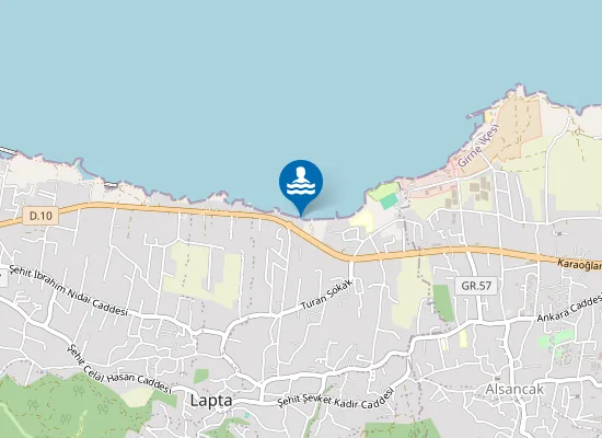 Map of Suna's Beach and Restaurant