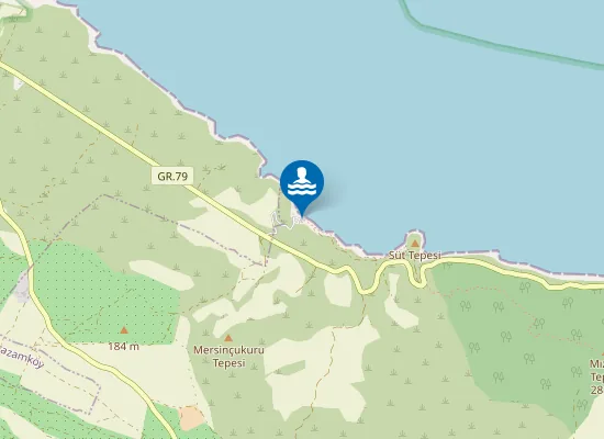 Map of Sandouka Beach