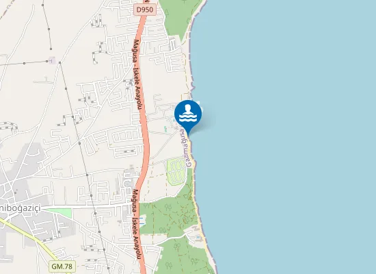 Map of Kocareis Beach