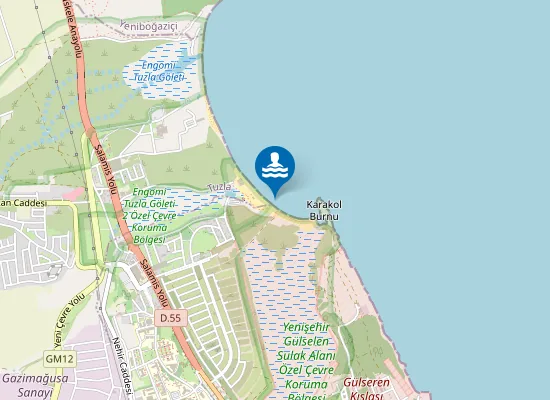 Map of Glapsides Beach