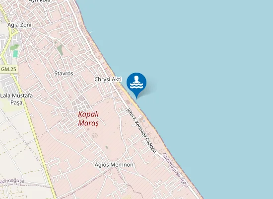 Map of Glossa Beach