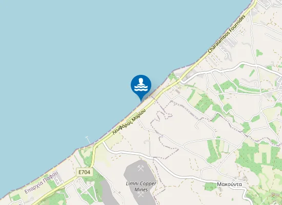 Map of Mavralis Beach