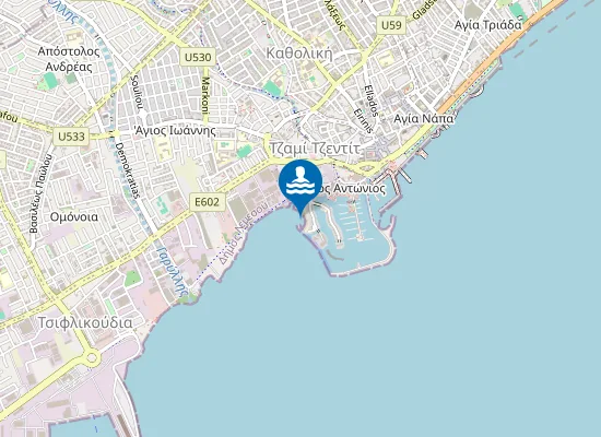 Map of Limasol Marina Beach