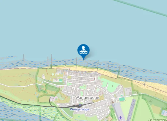 Map of NORDSEESTRAND HAUPTBAD WANGEROOGE