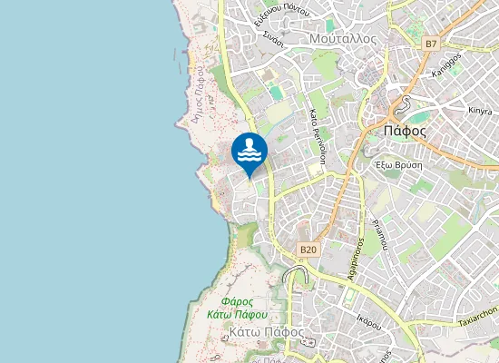 Map of Faros Beach