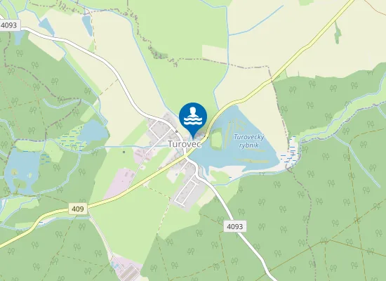 Map of Koupaliště Turovec