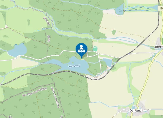 Map of Veřejná pláž