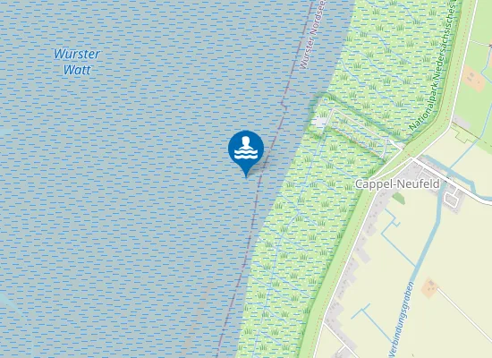 Map of NORDSEESTRAND CAPPEL NEUFELD