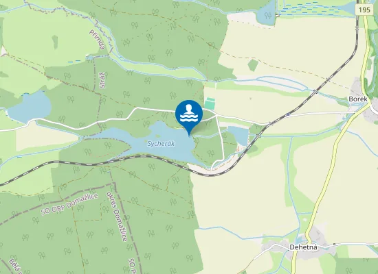 Map of Veřejná pláž