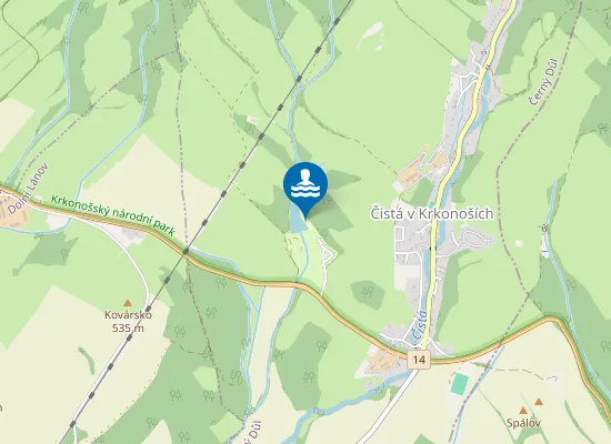 Map of Čistá