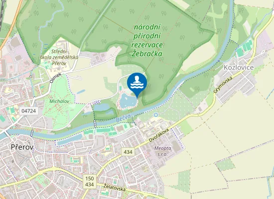 Map of Pláž Laguna