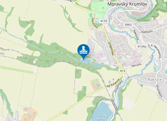 Map of Vrabčí hájek-horní