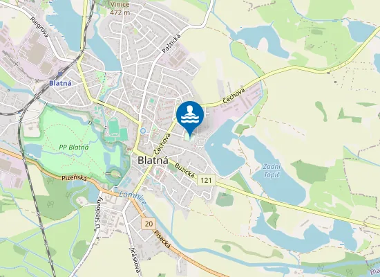 Map of Rekreační Areál

Blatná