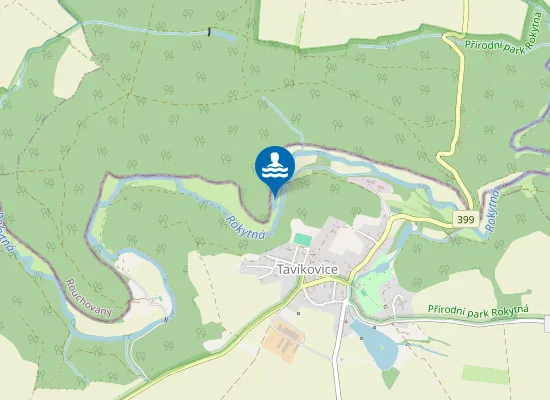 Map of přírodní koupaliště