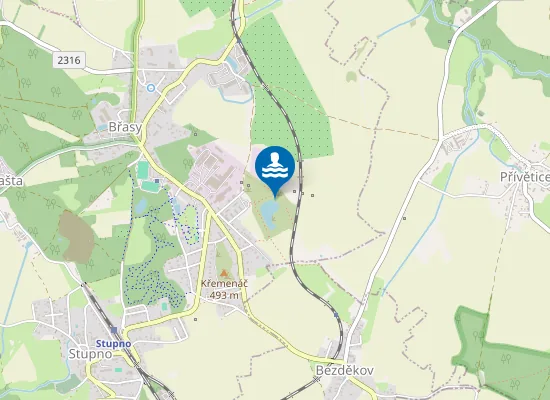 Map of Pláž lom Břasy