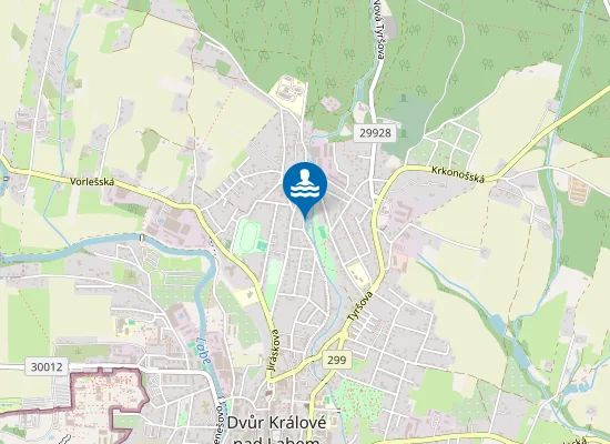 Map of Podharťská pláž