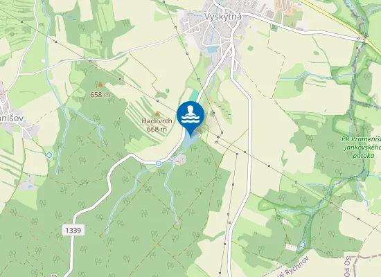 Map of Koupaliště