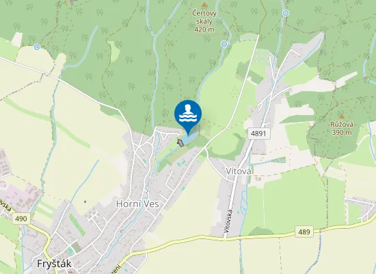 Map of Žaba