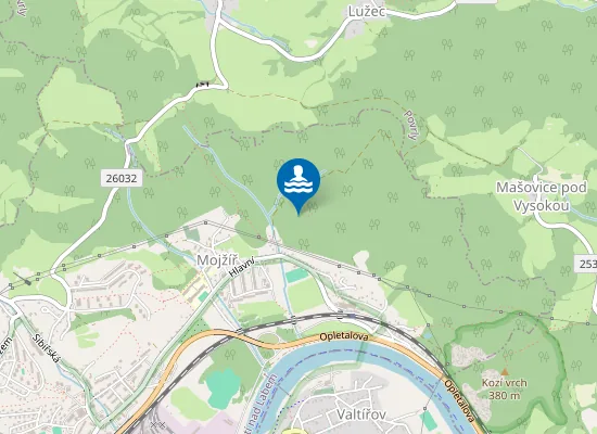 Map of Strážný