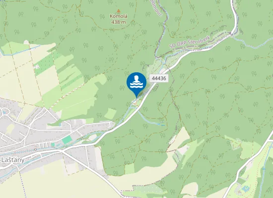 Map of Koupací splav
