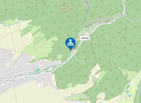 Map of Koupací splav