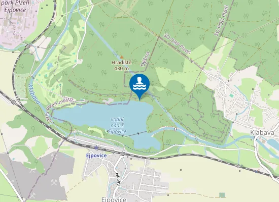 Map of nuda pláž Ejpovice