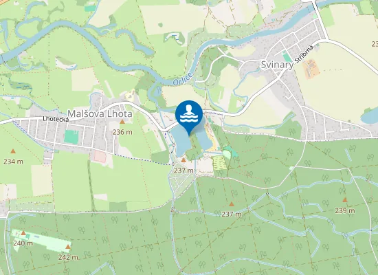 Map of Nudistická pláž, FKK