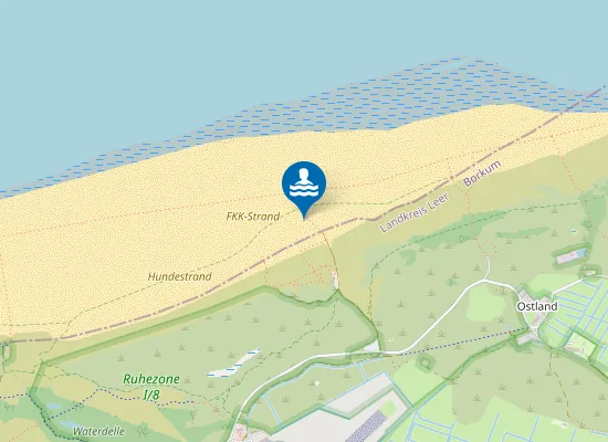 Map of JUGENDBAD BORKUM