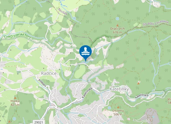 Map of Kateřinsko-Radčické koupaliště