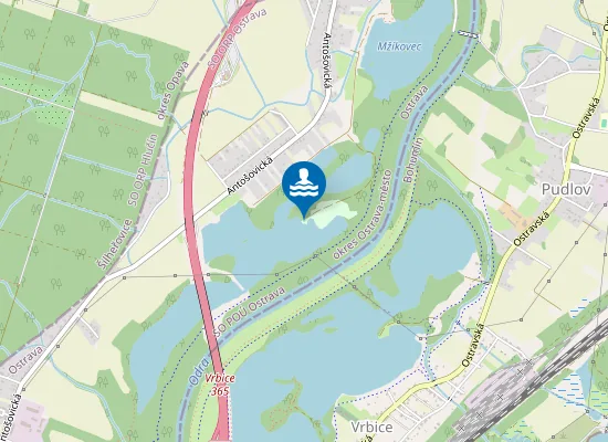 Map of nudistická pláž