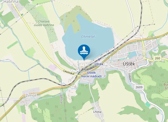 Map of Hlavní pláž
